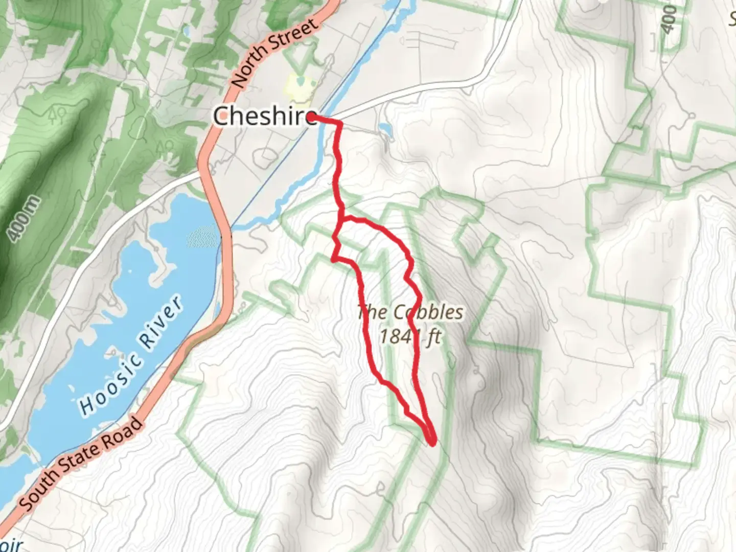 An image depicting the trail The Cobbles Loop from Cheshire and its surrounding area.