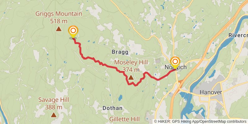 Appalachian Trail stage 170 Map
