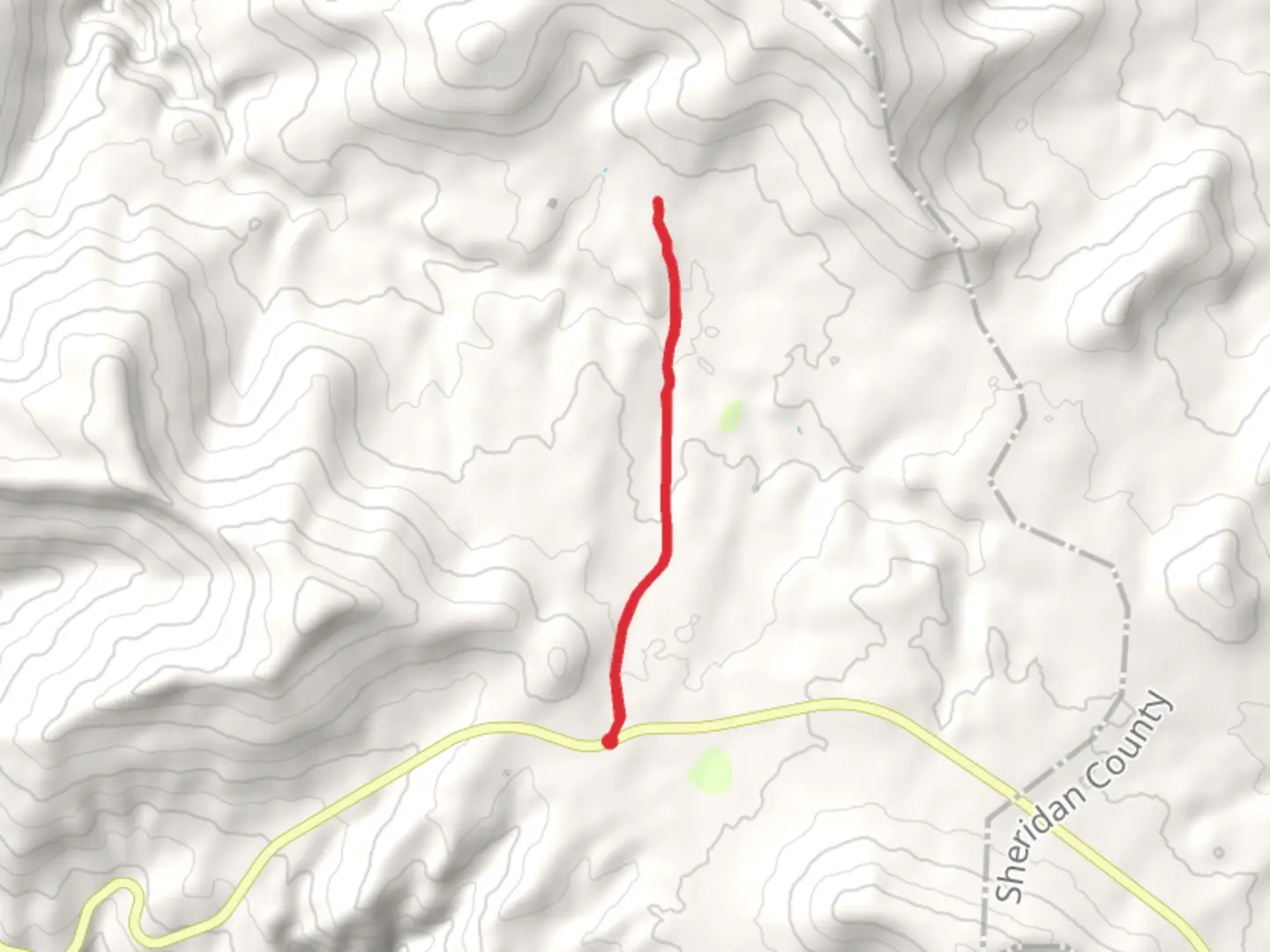 An image depicting the trail Medicine Wheel Passage Trail and its surrounding area.