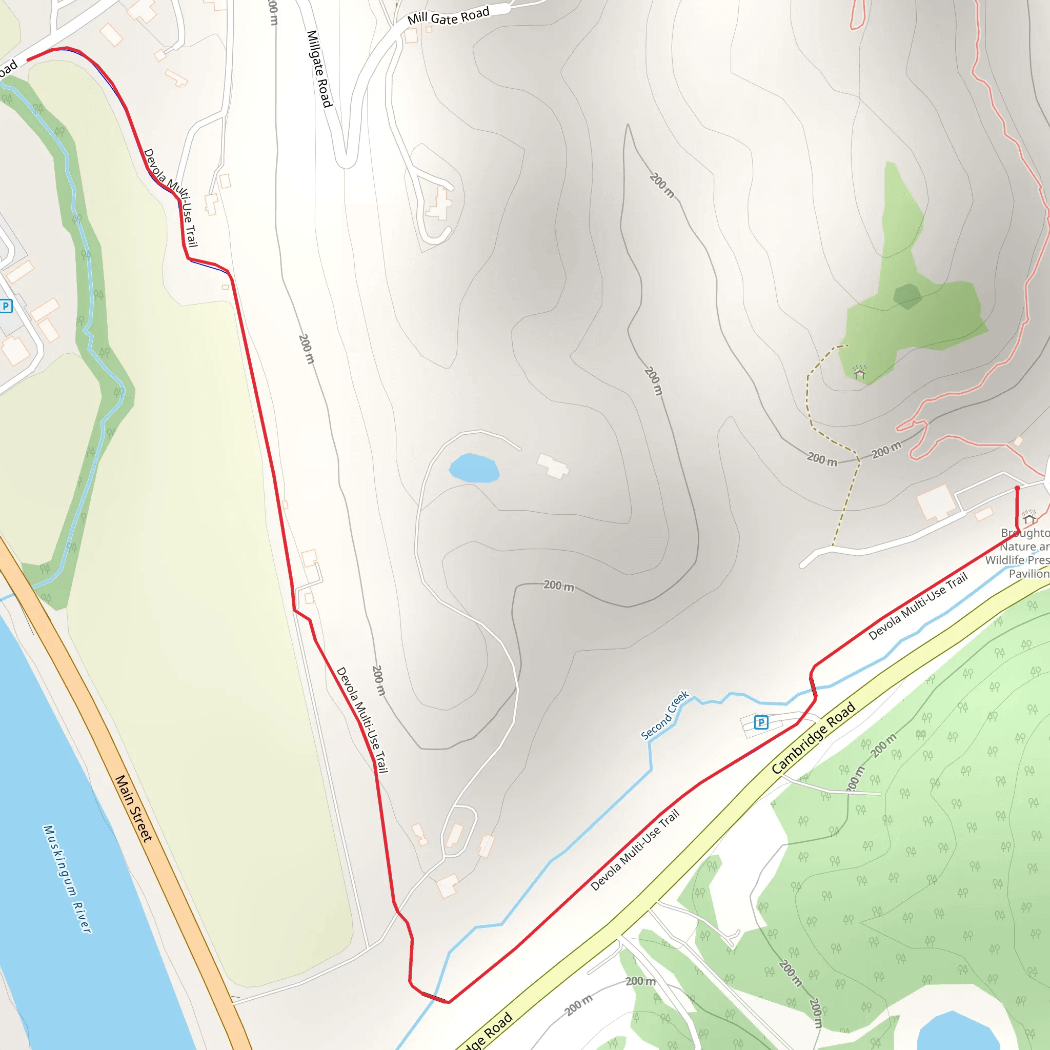 Devola Multi-Use Trail mobile static map