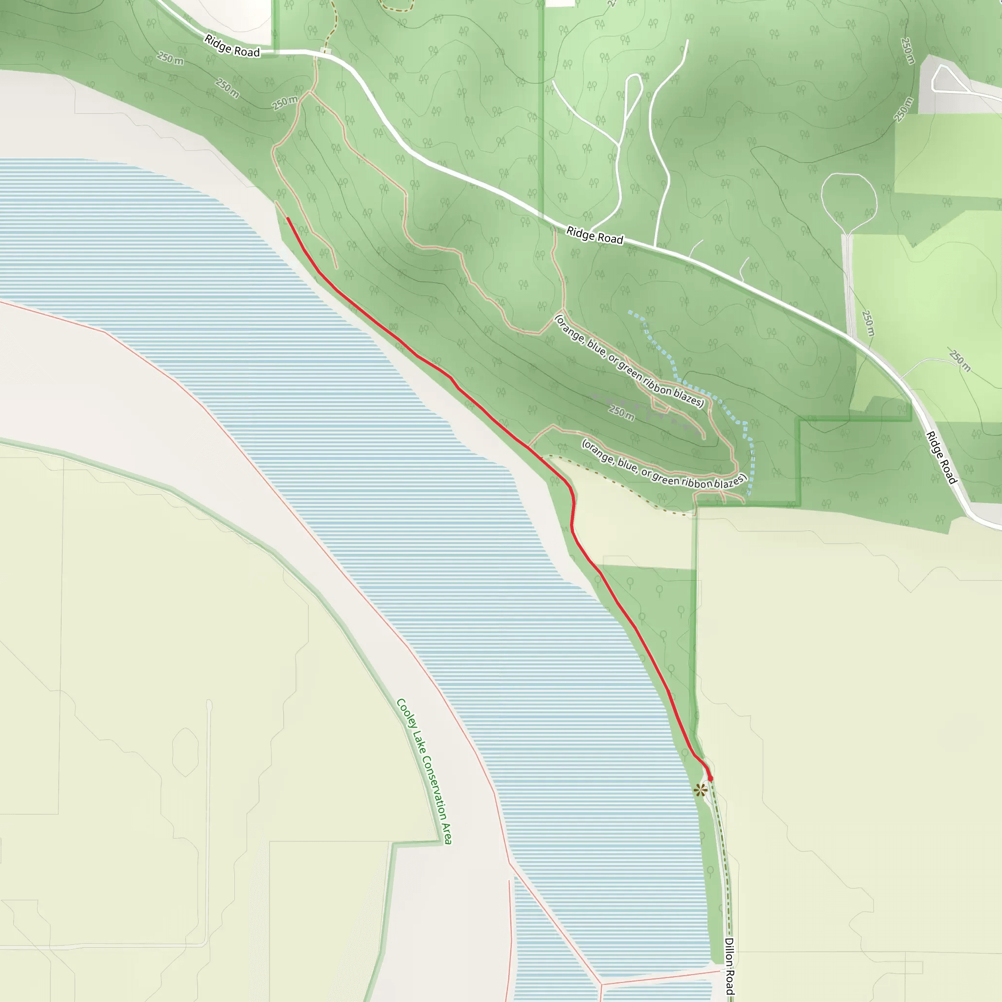 Cooley Lake mobile static map