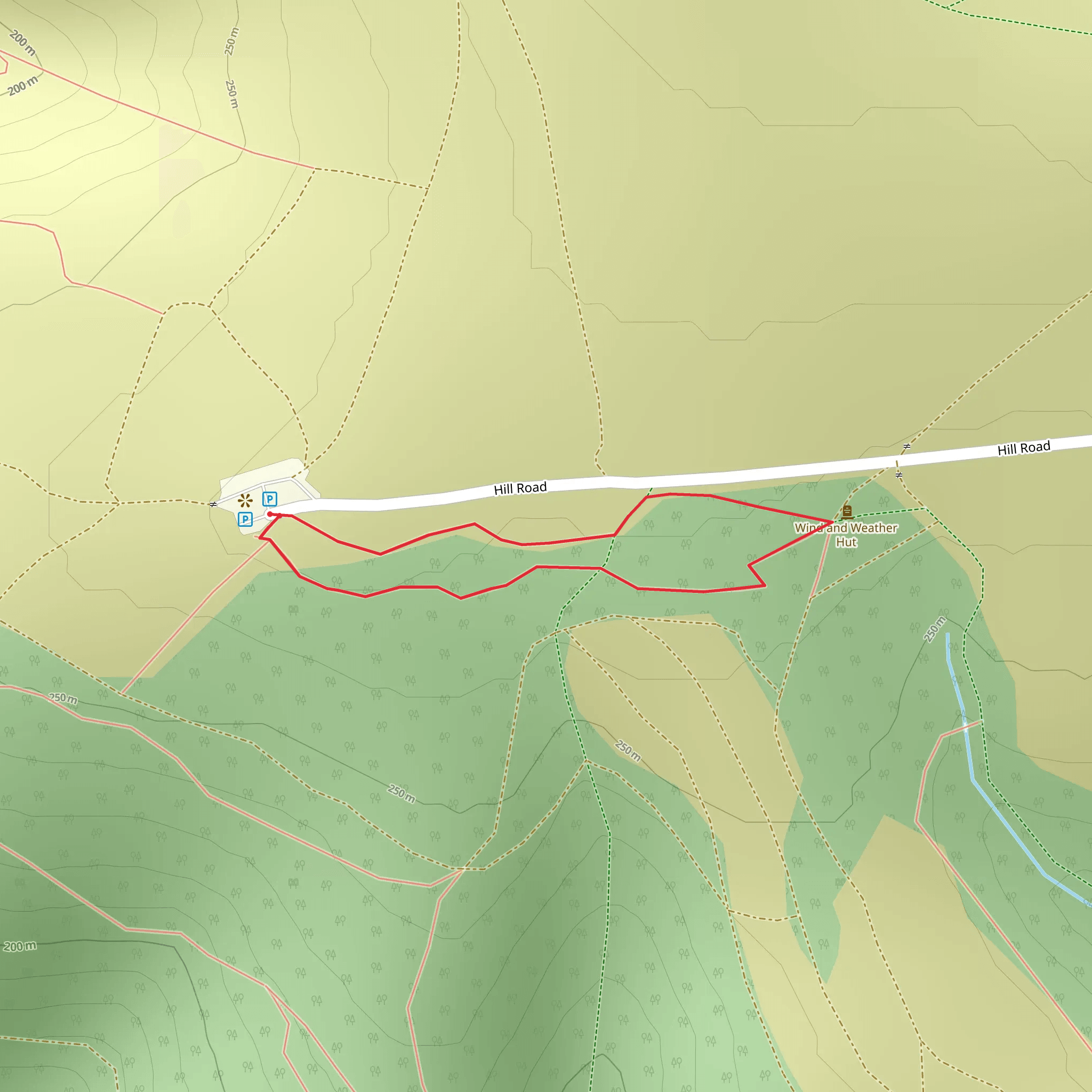 Bossington Hill Woodland - Exmoor Stroll mobile static map