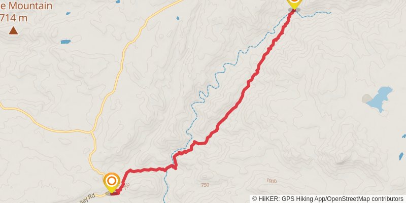 Secret Canyon Trail stage 2 Map