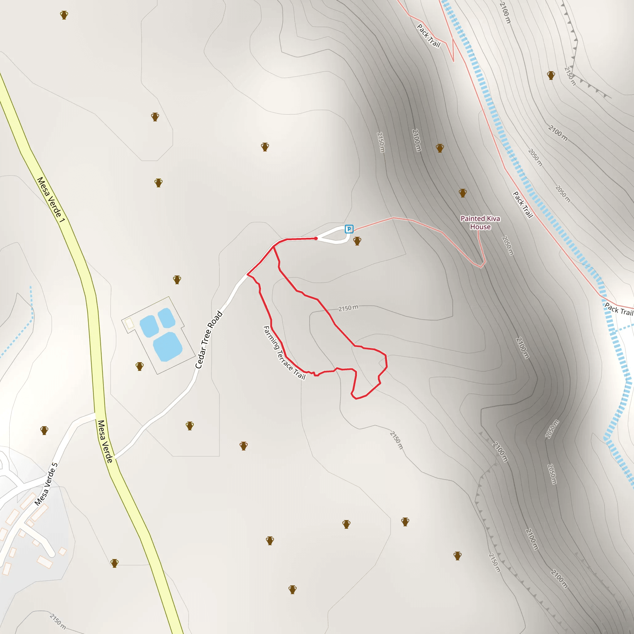 Farming Terrace Trail mobile static map