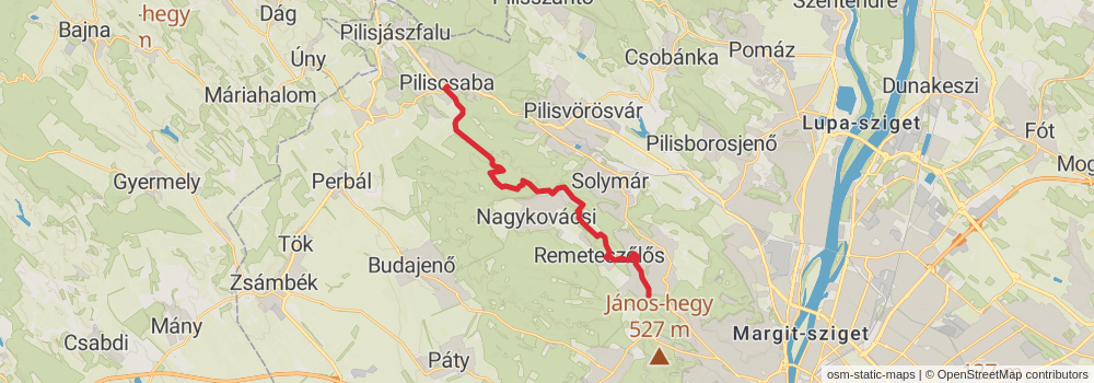 National Blue Trail - OKT stage 30 Map