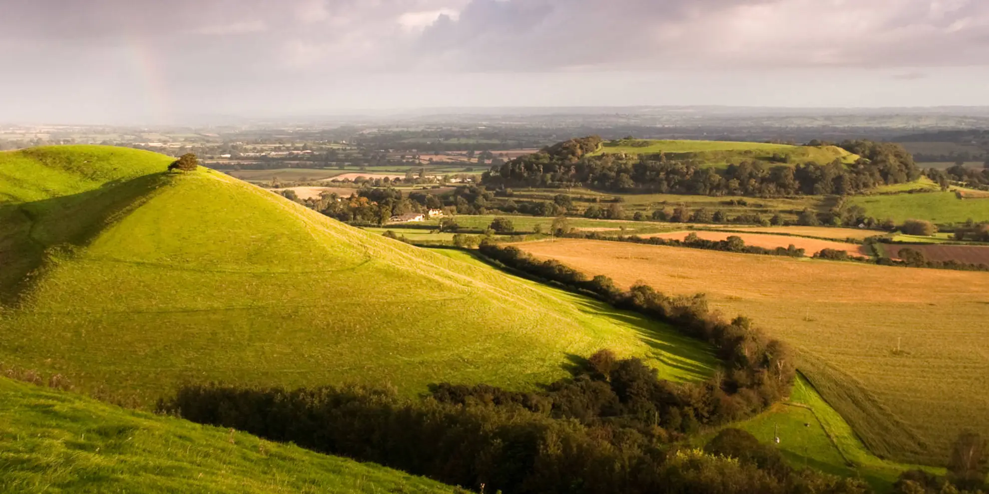 An image depicting the trail Corton Denham and Cadbury Castle and its surrounding area.