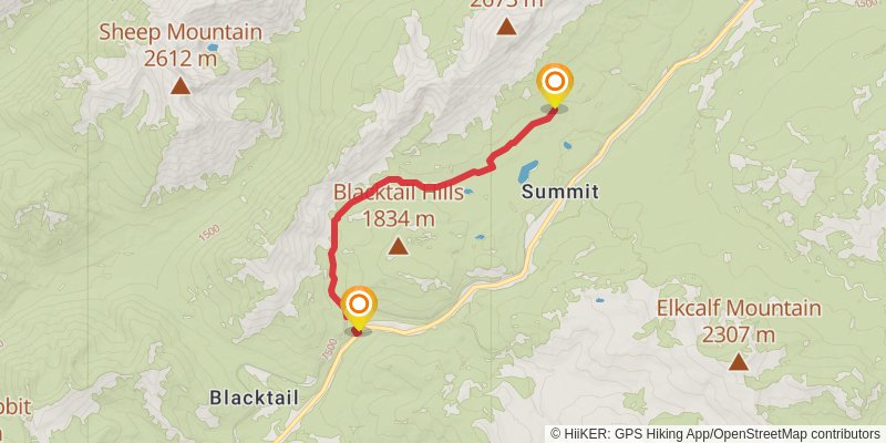 Autumn Creek South Trail via Fireband Pass Trail stage 2 Map