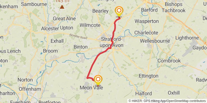 Monarch's Way stage 14 Map