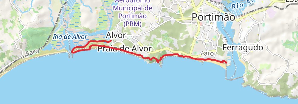 Algarve Coast Golden South-West 5-Day Moderate Tour (Hillwalk Tours) stage 3 Map