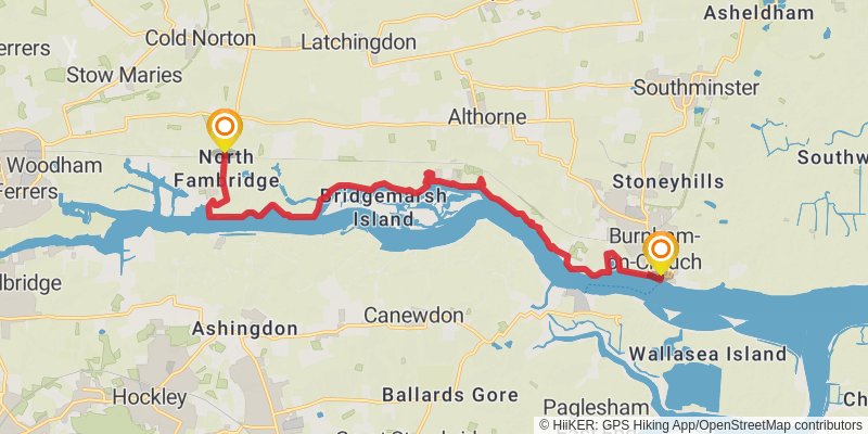 Crouch Valley Trail stage 3 Map
