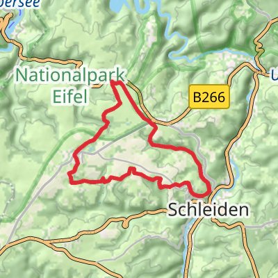 Herhahn and Dreiborn Loop via NSG Hoeddelbachtal mobile static map