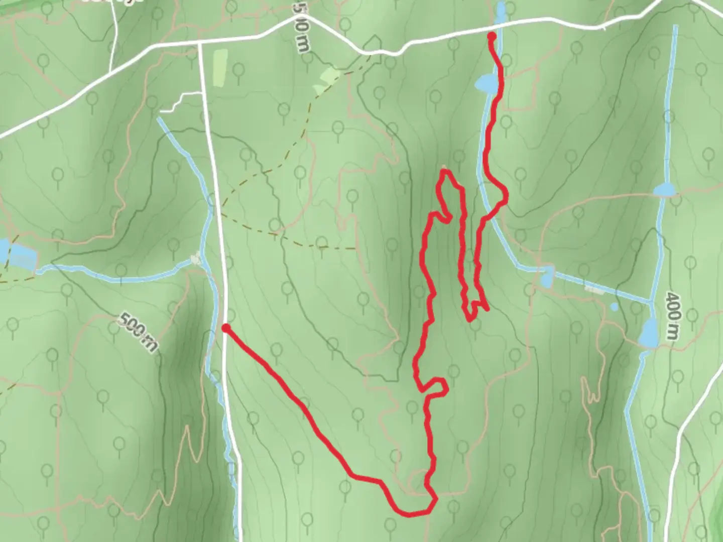 An image depicting the trail Catoctin Trail and New Berg and its surrounding area.