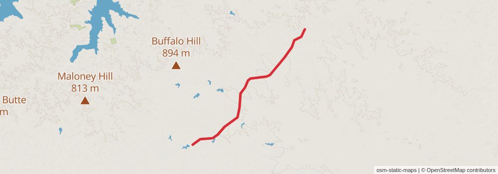 American Perimeter Trail - Rocky Mountains Primary stage 15 Map