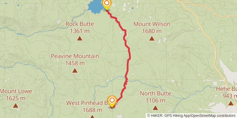 Pacific Crest Trail - Mount Hood To Mount Mcgloughlin stage 5 Map