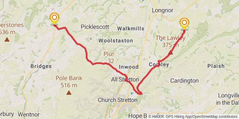Hope House Way stage 30 Map