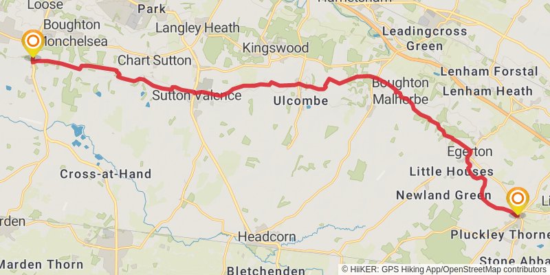 Greensand Way stage 8 Map