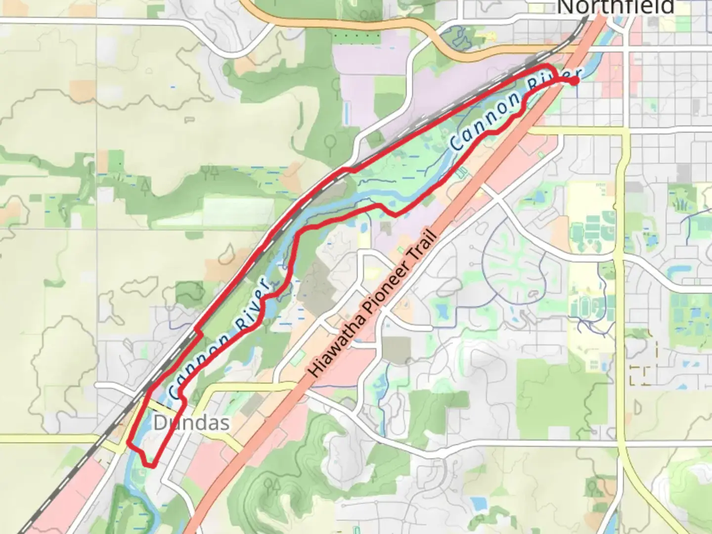 An image depicting the trail East River Trail and Mill Town State Trail Loop and its surrounding area.
