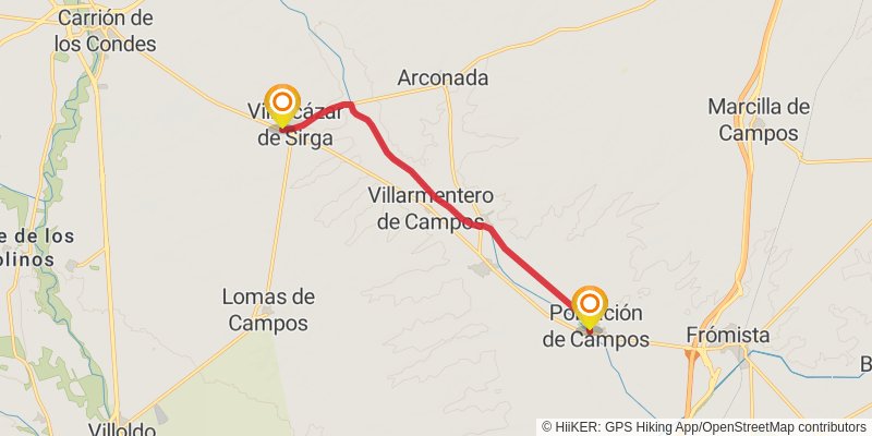 Camino de Santiago Francés alt 10 Map