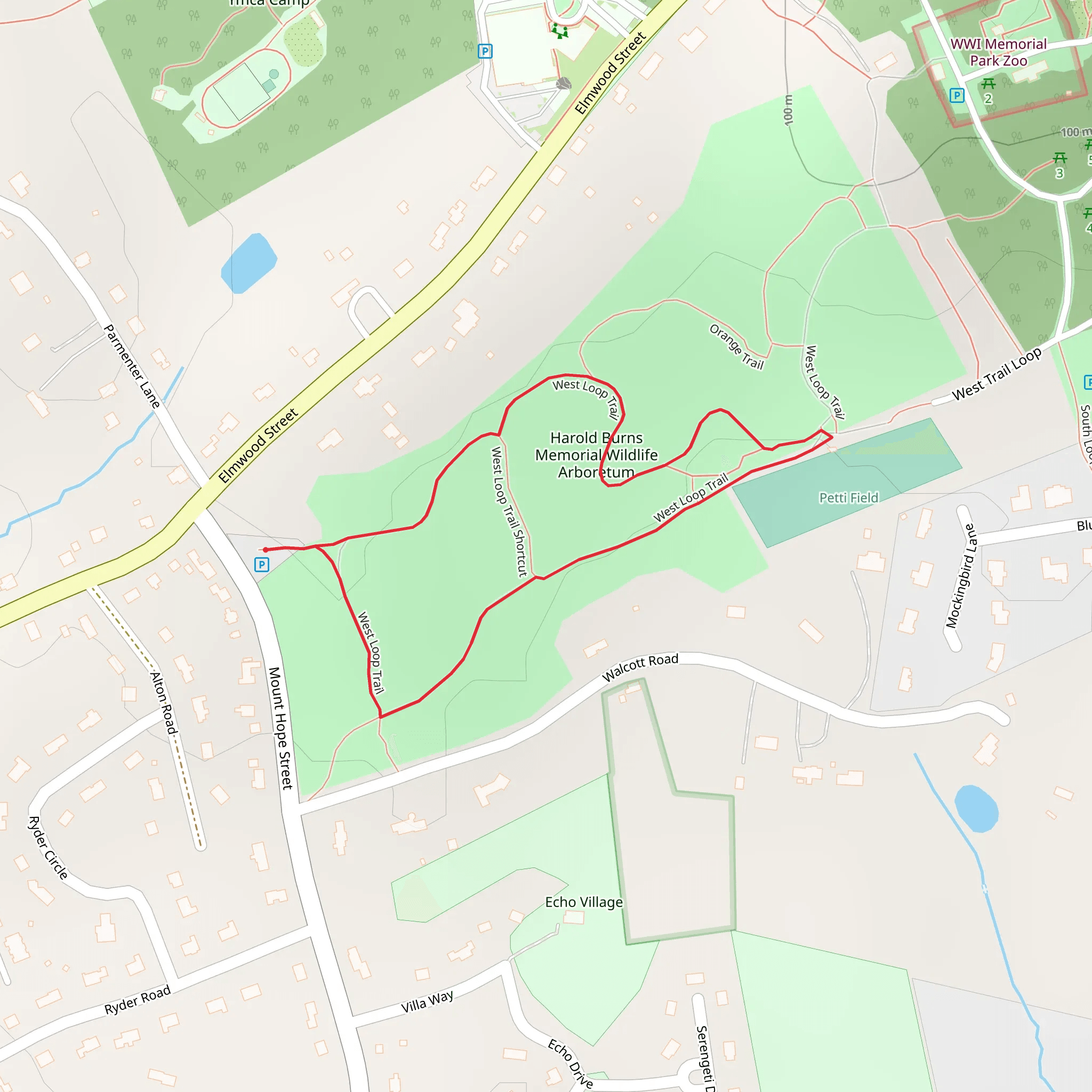 West Loop Trail - World War mobile static map