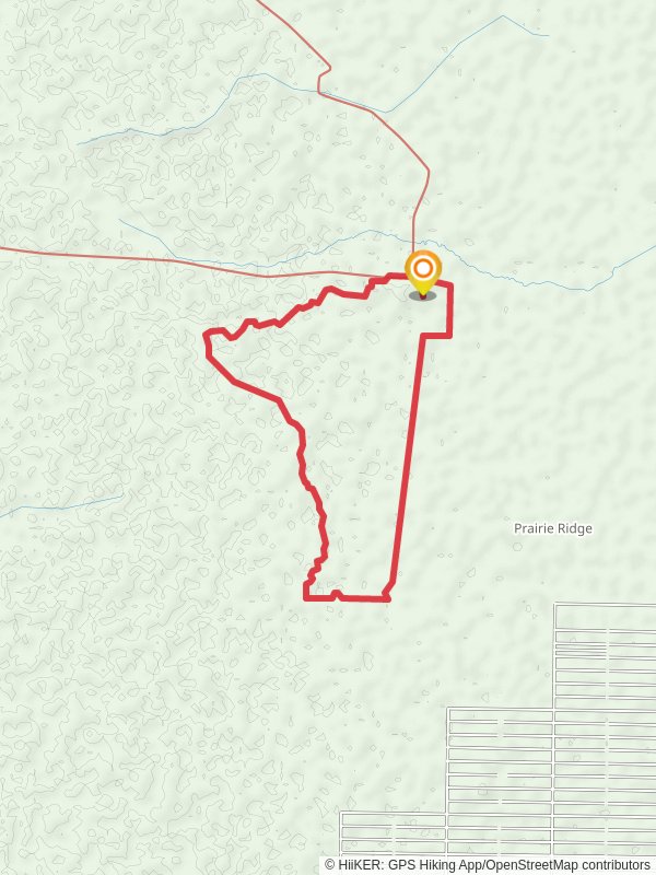 Prairie Loop Trail and Ozmore Trail mobile static map
