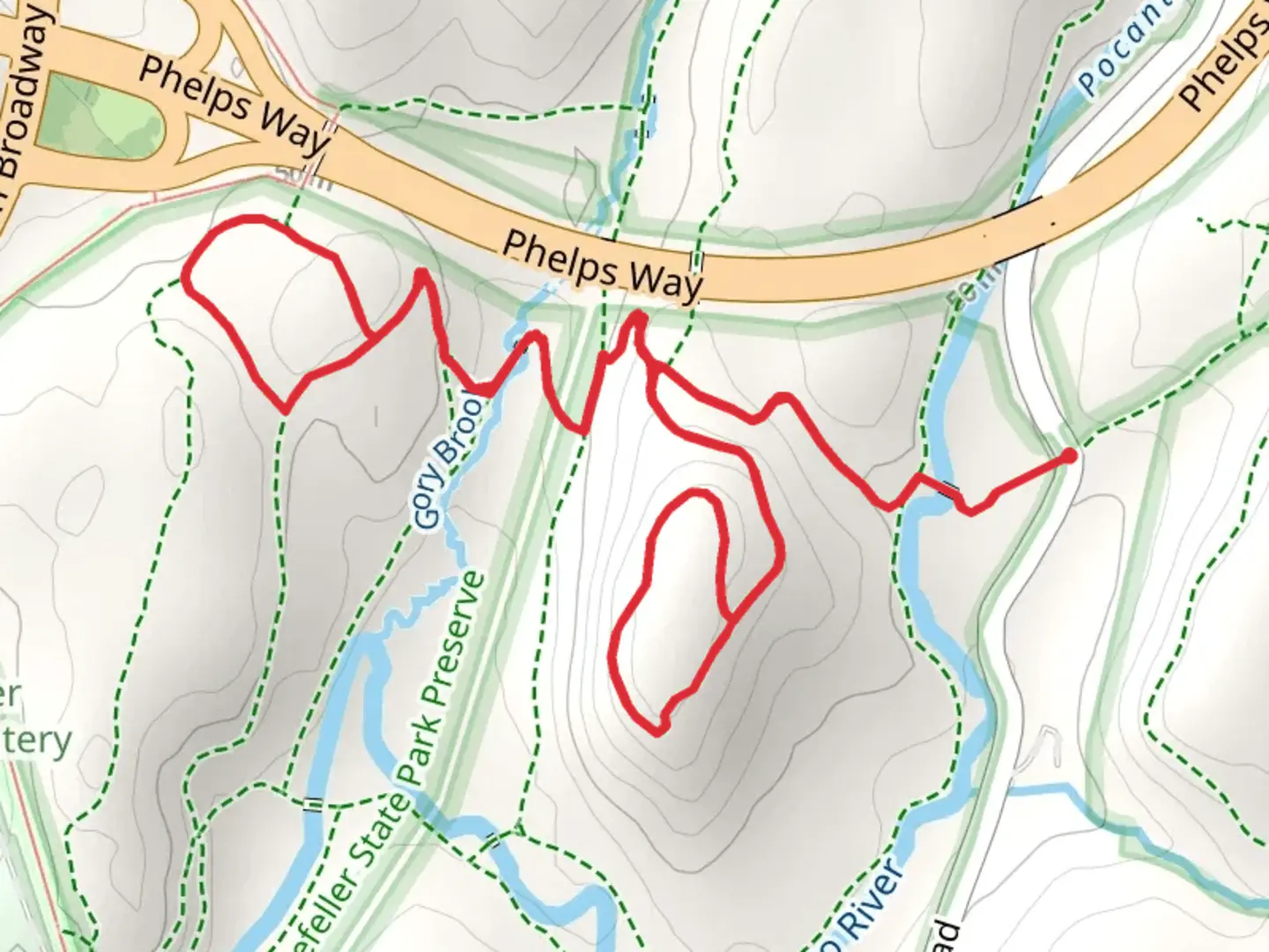 An image depicting the trail Big Tree Loop via Eagle Hill Trail and its surrounding area.