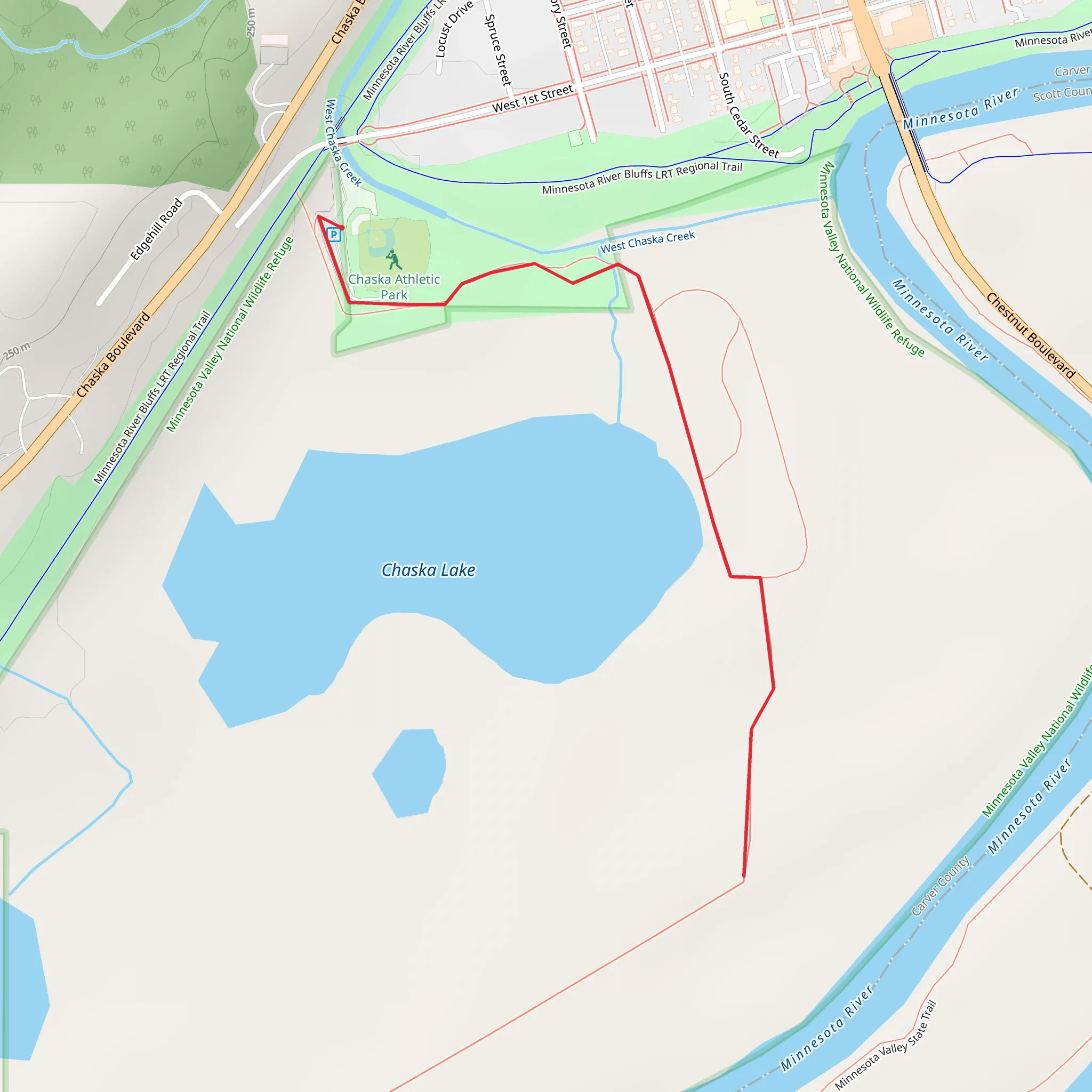 Chaska Lake Walk mobile static map