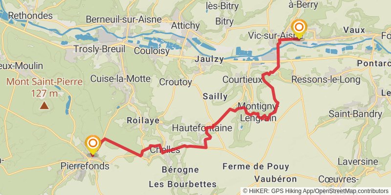 GR 12 - France stage 12 Map