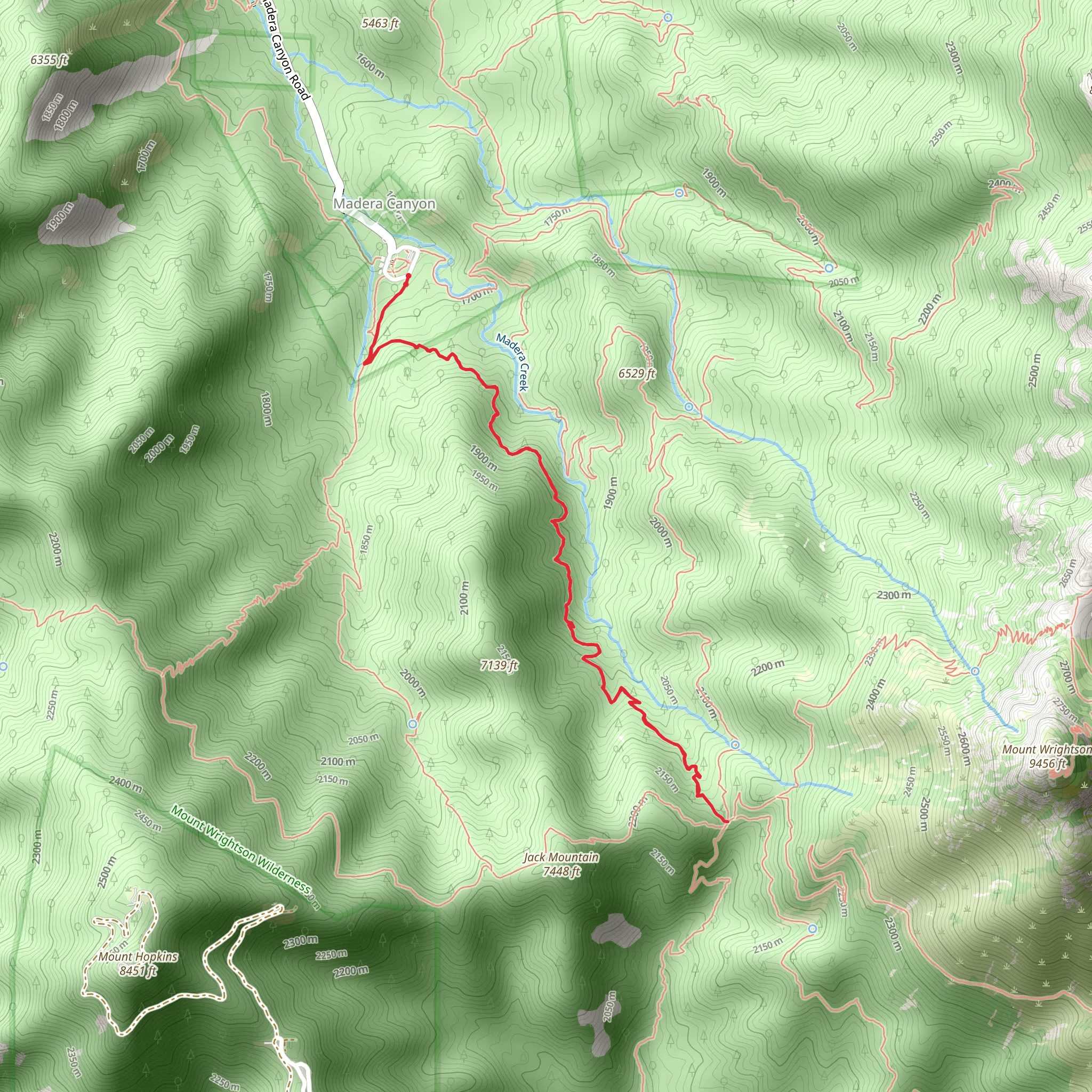 Old Baldy Trail mobile static map