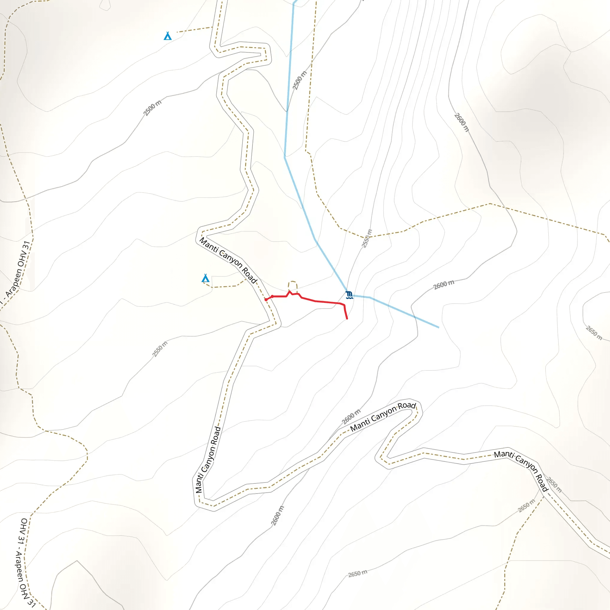 Milky Falls Walk mobile static map