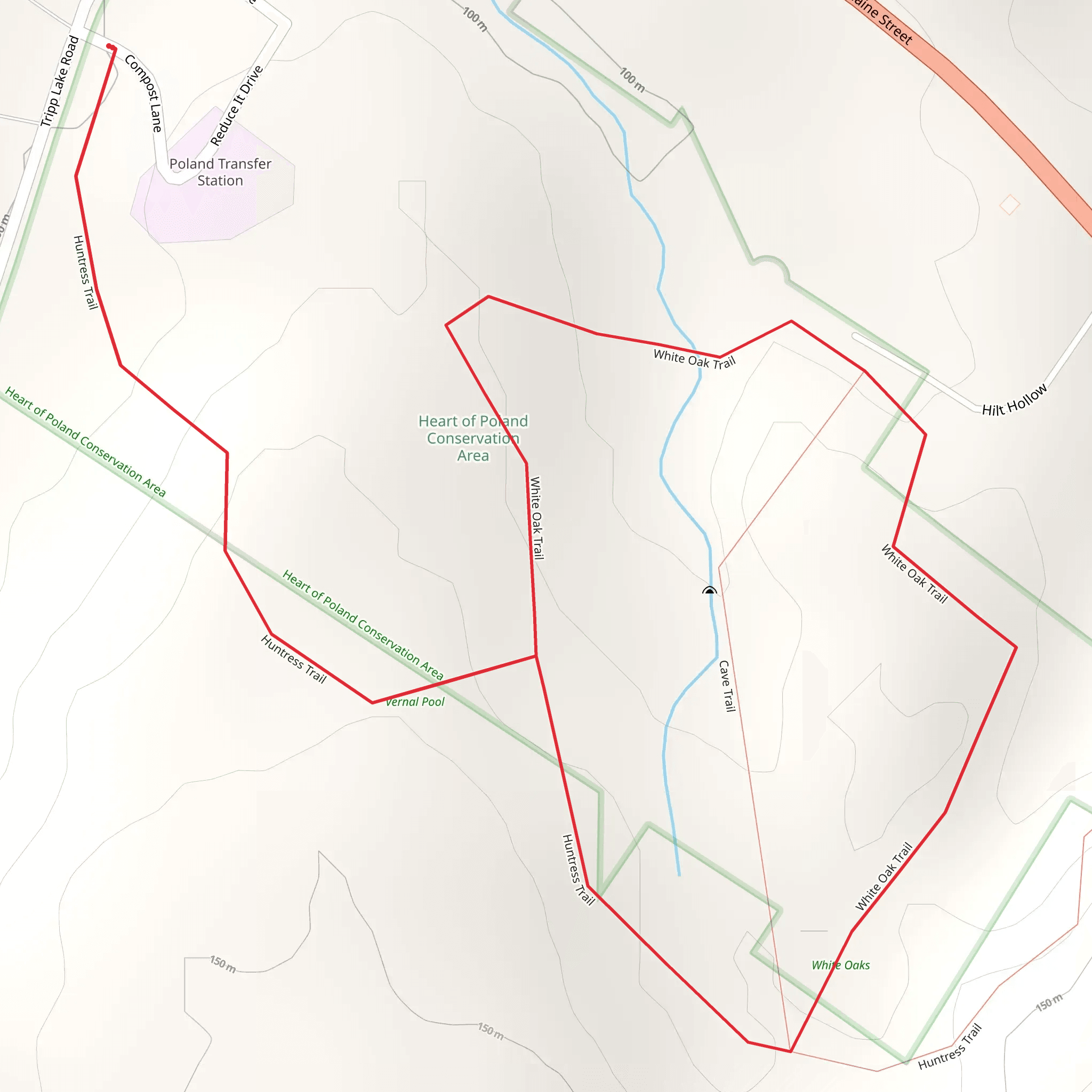 Heart of Poland Conservation Area Loop mobile static map