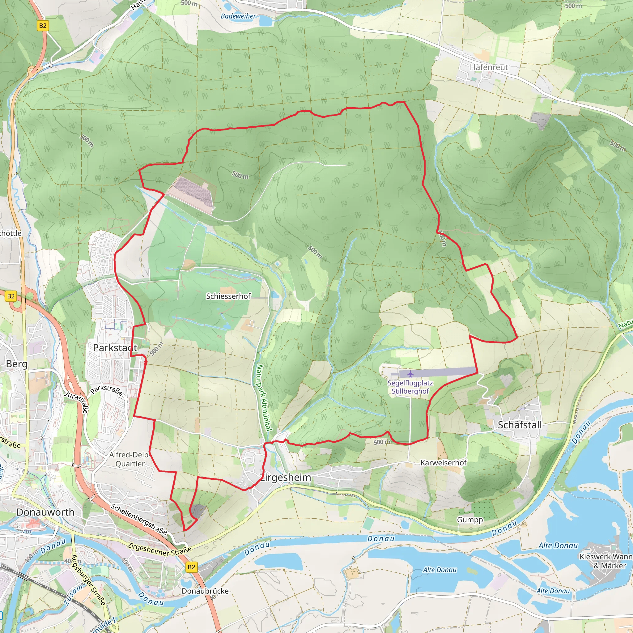 Donauworth Loop mobile static map