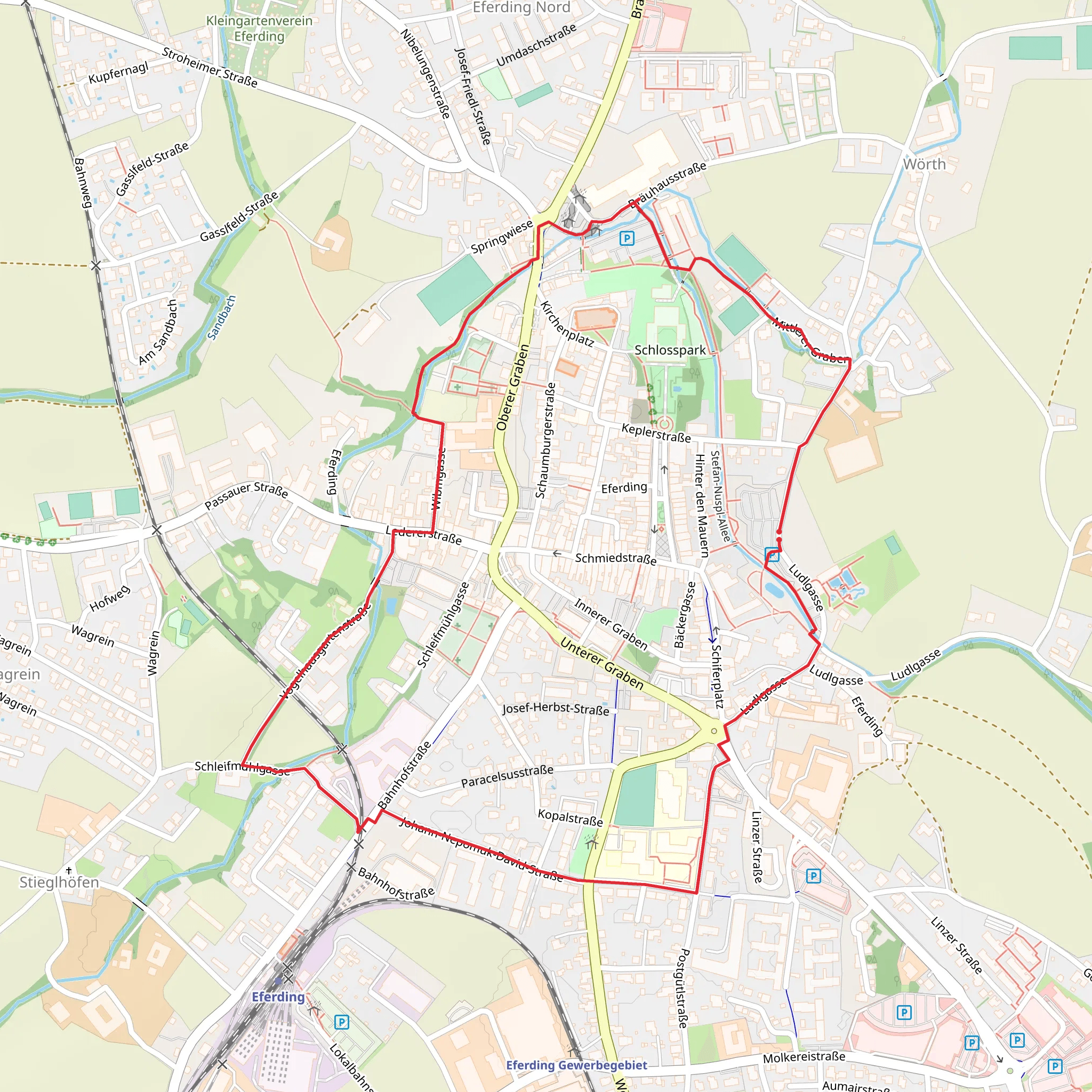 Eferding Loop mobile static map