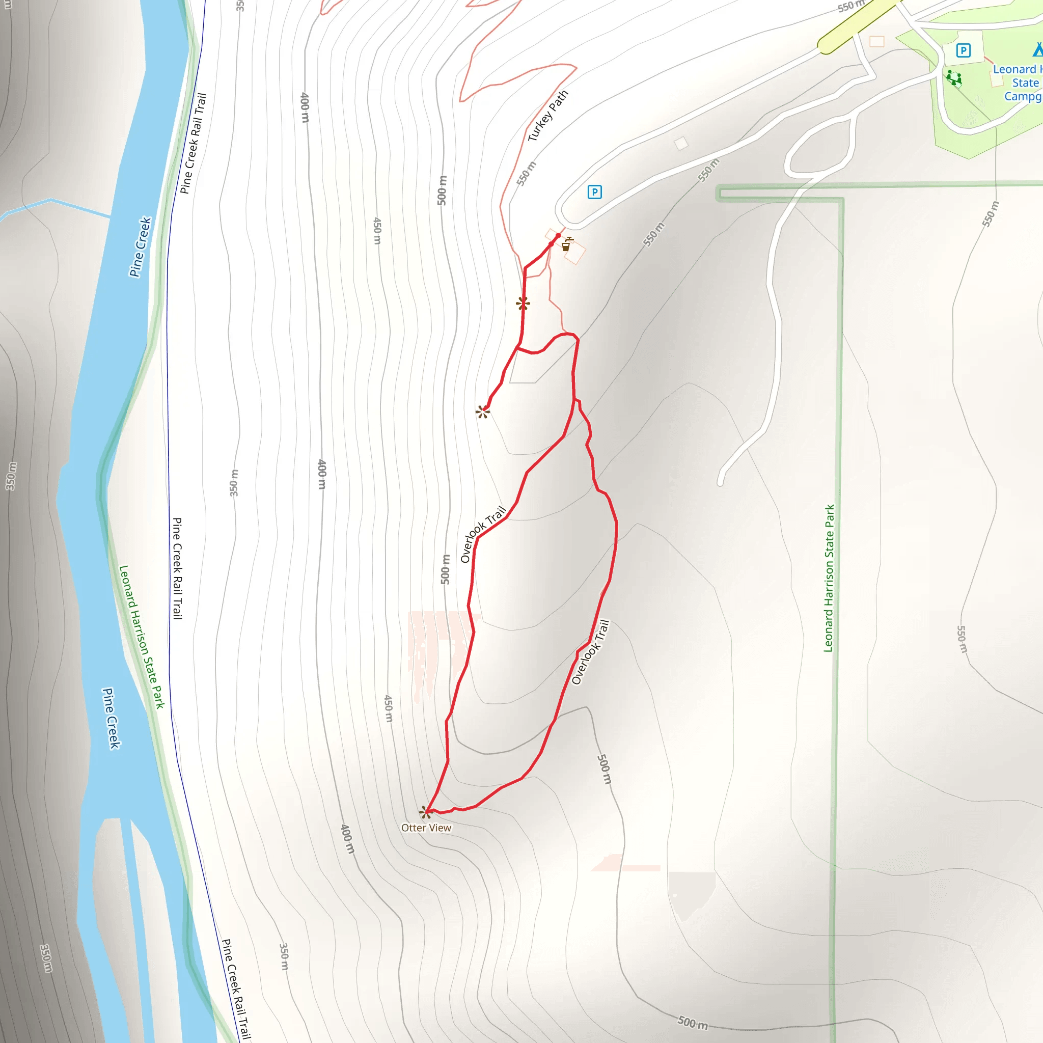 Overlook Trail mobile static map