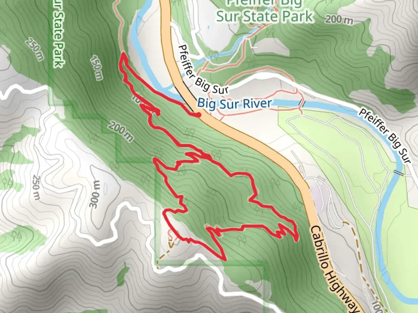 An image depicting the trail Buzzards Roost Trail and its surrounding area.
