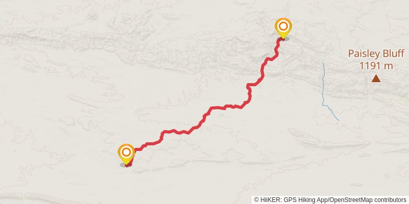 Larapinta Trail stage 6 Map