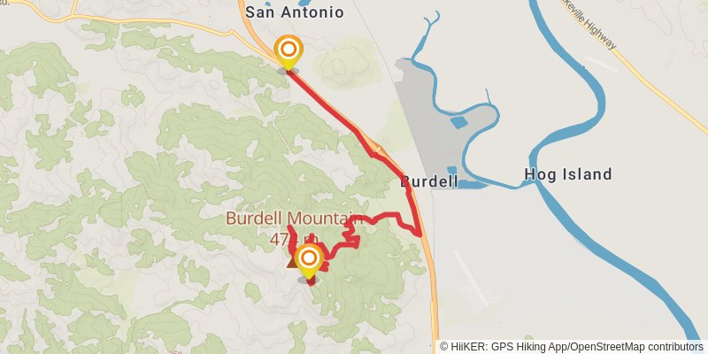 Bay Area Ridge Trail stage 8 Map