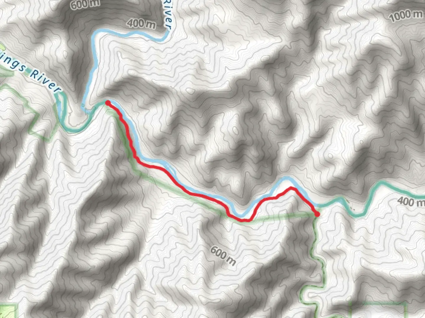 An image depicting the trail Trimmer Springs Road - Rodgers Crossing and its surrounding area.