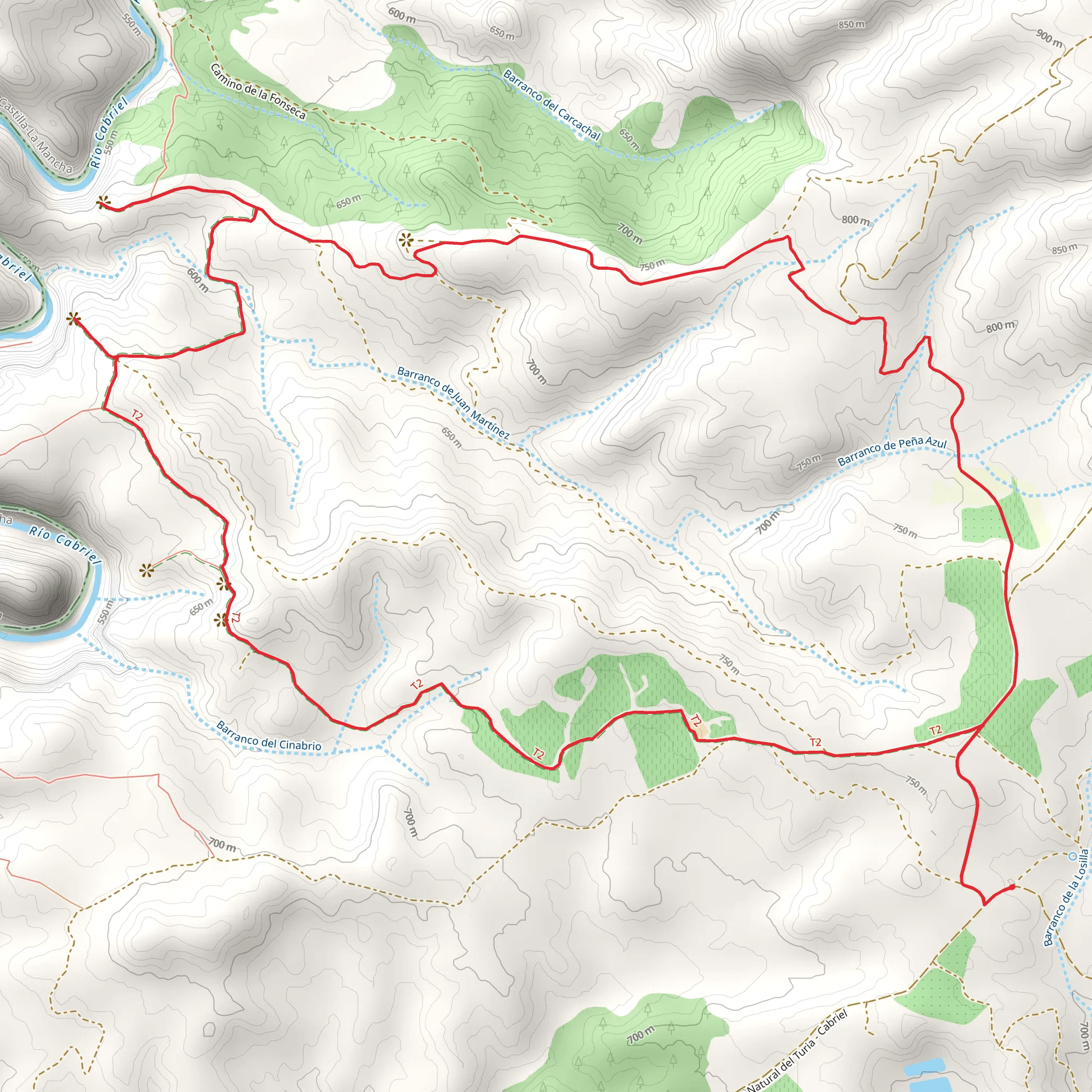Fuente la Oliva Trail PR CV 344 mobile static map