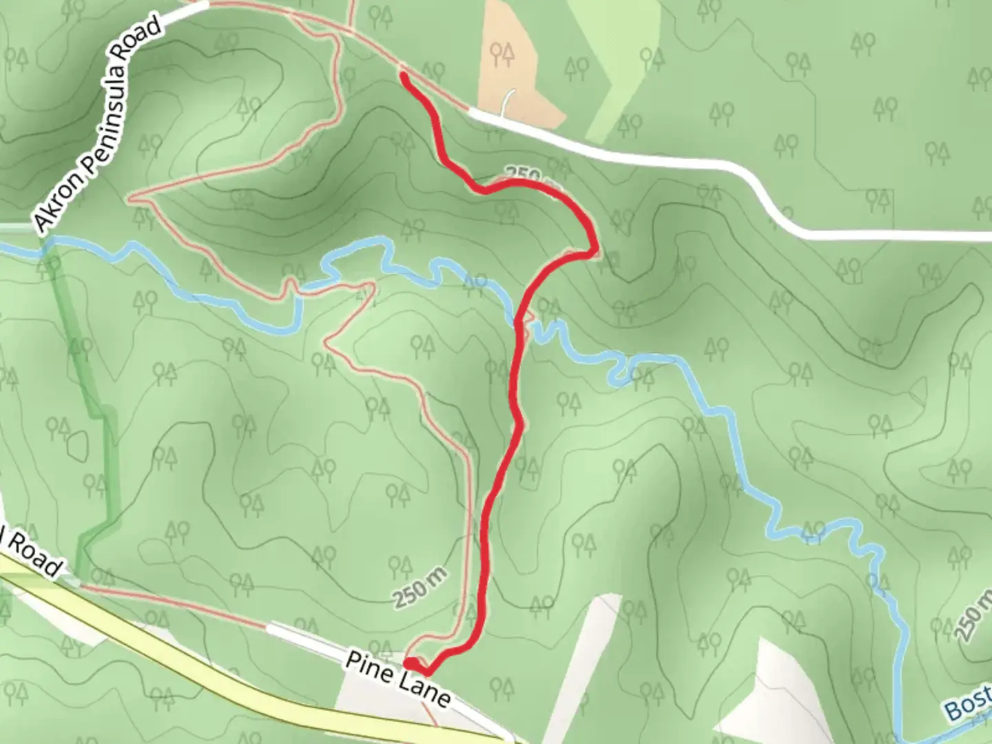 An image depicting the trail Valley Bridle Trail and its surrounding area.