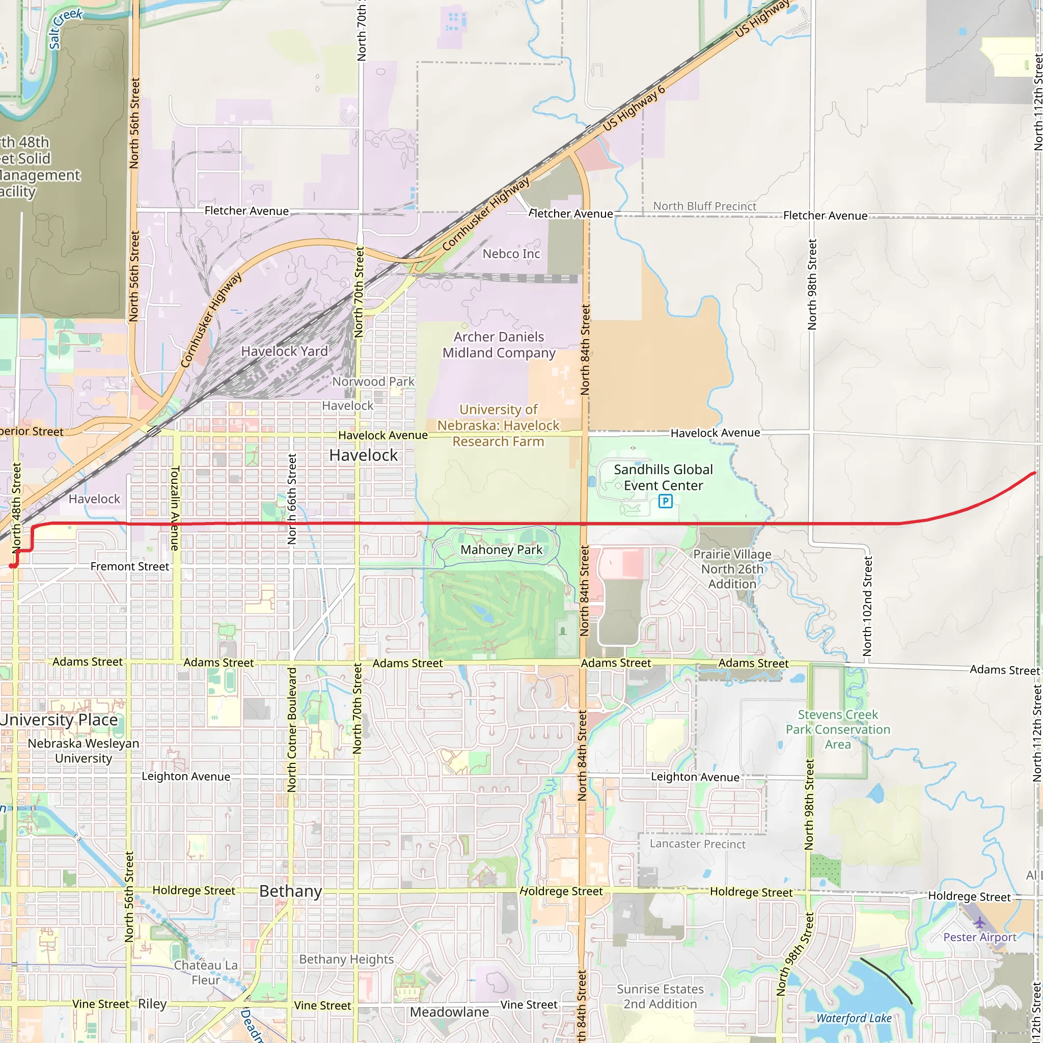 David Murdock Trail mobile static map