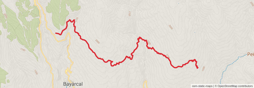 GR 240 Sendero Sulayr stage 11 Map