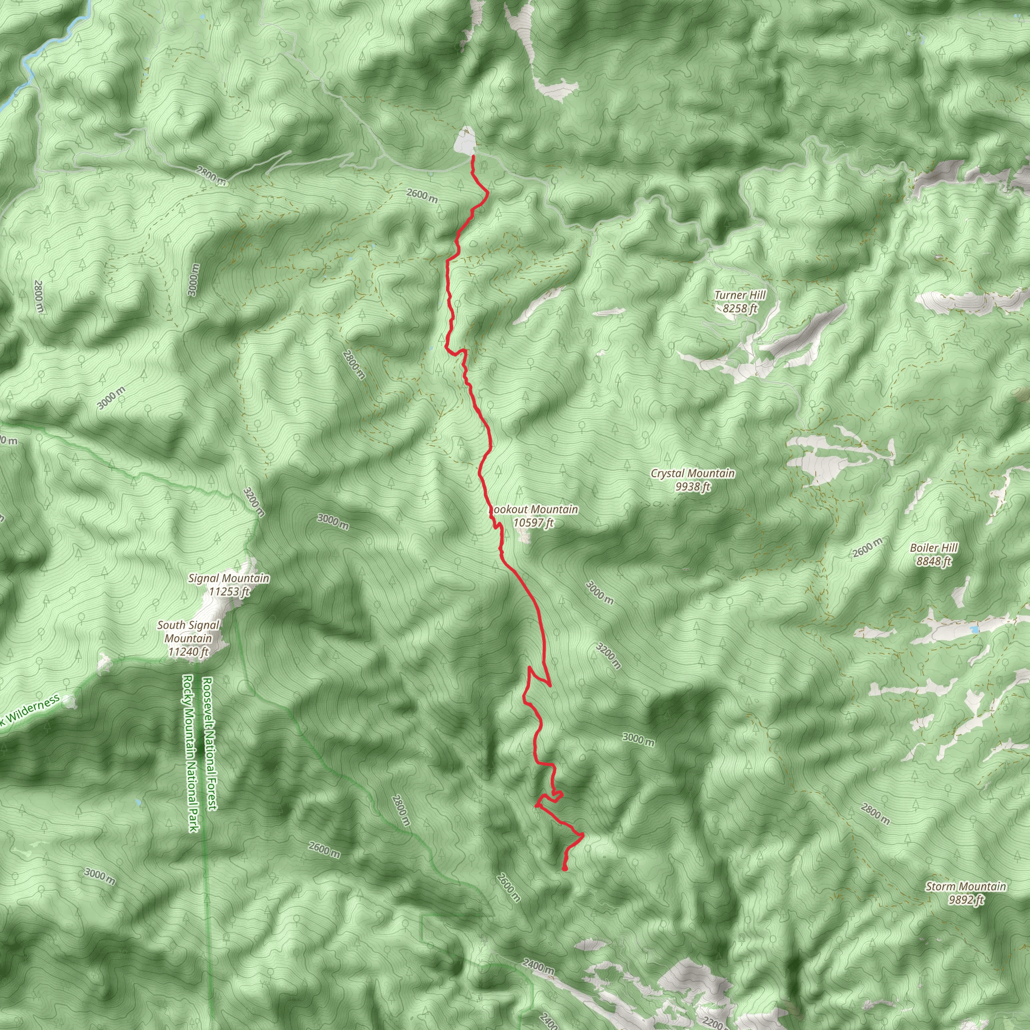 Donner Pass Trail mobile static map