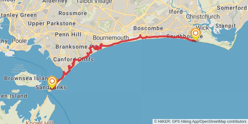 Plymouth to Dover Walk stage 20 Map