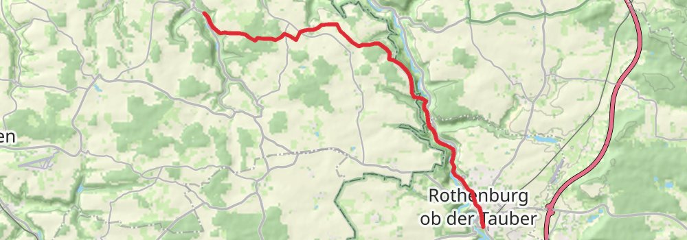 Romantische Straße stage 8 Map
