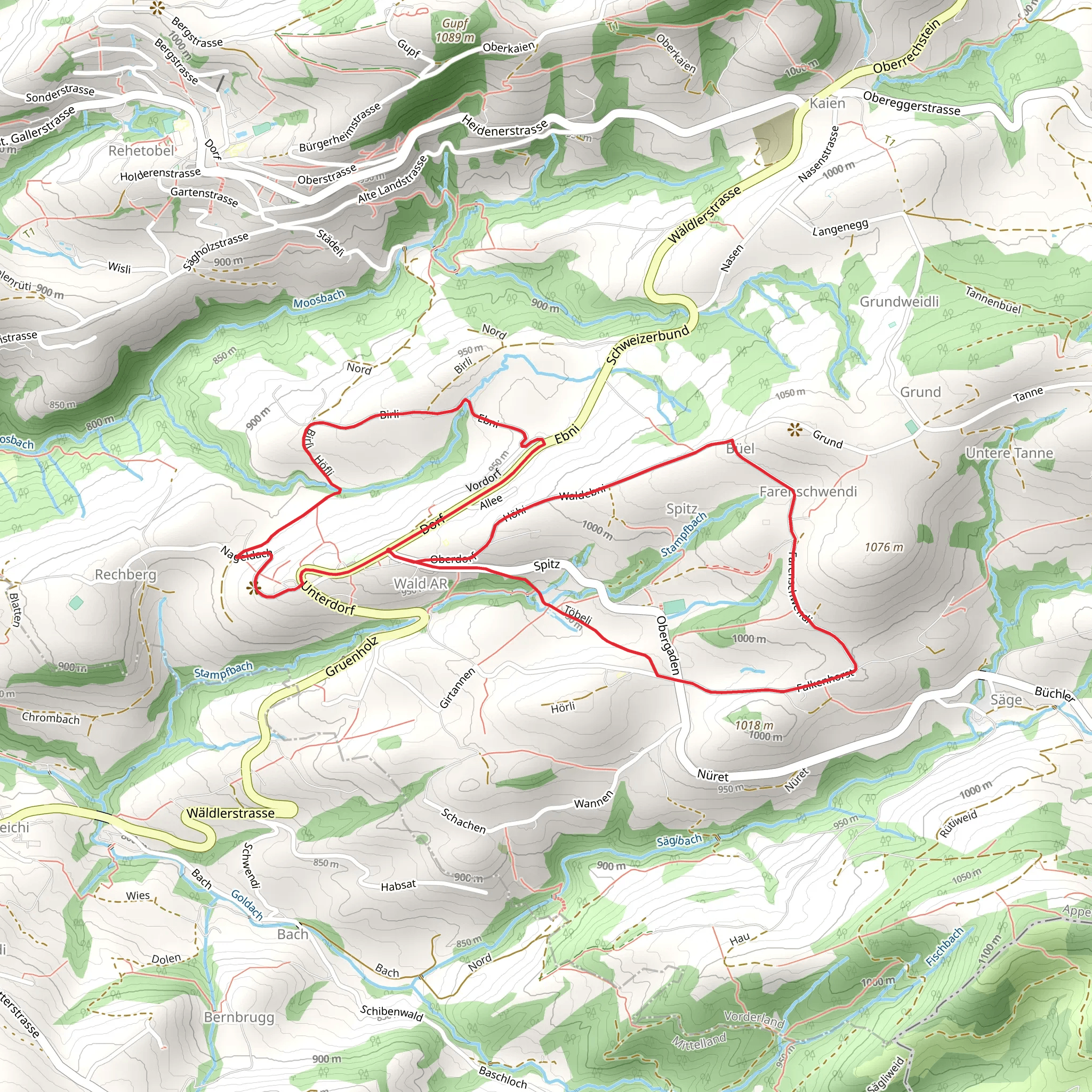 Wäldler Wonderweg mobile static map