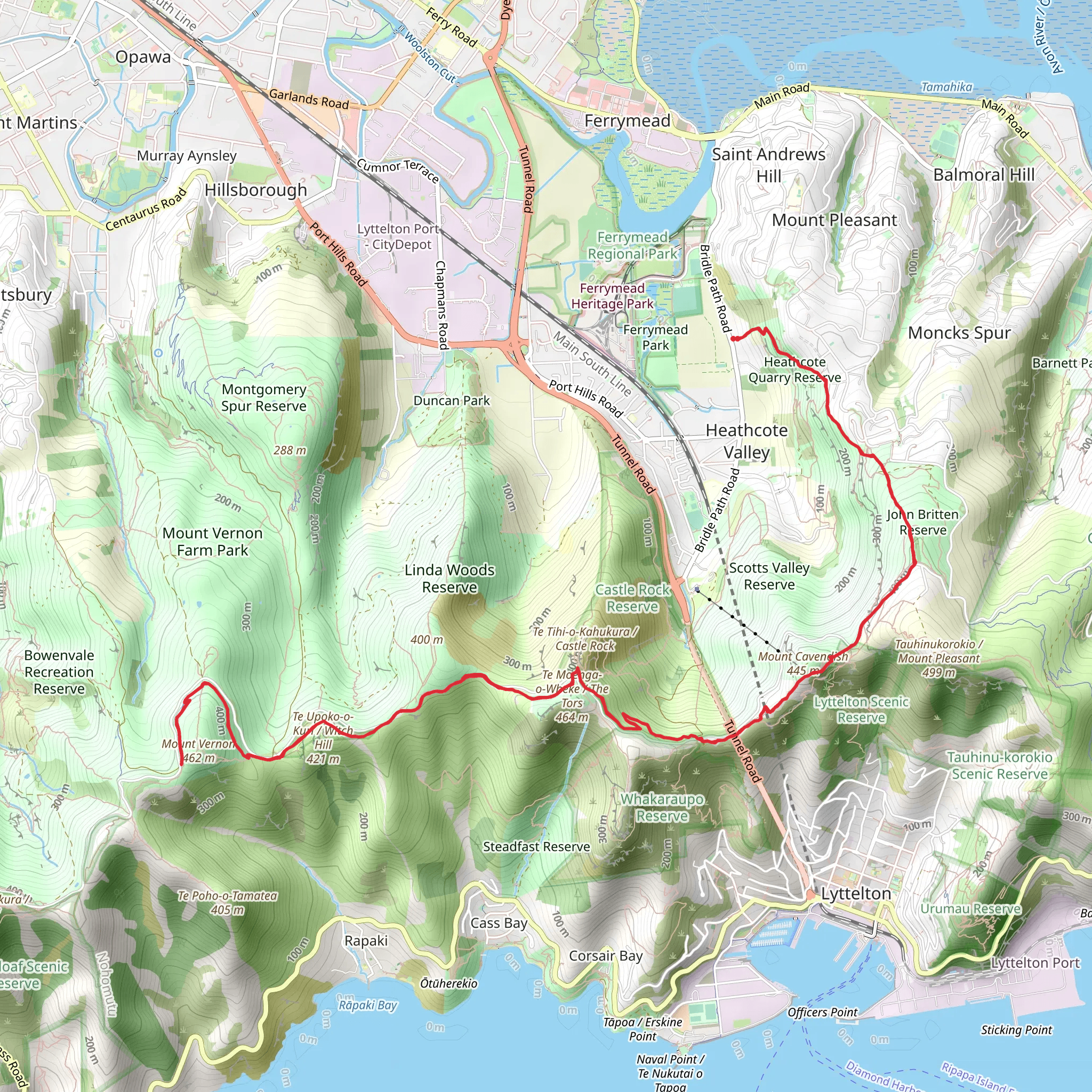 Morgan's Track to Mount Vernon mobile static map