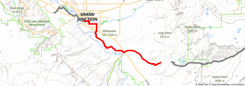 American Discovery Trail South Route stage 274 Map