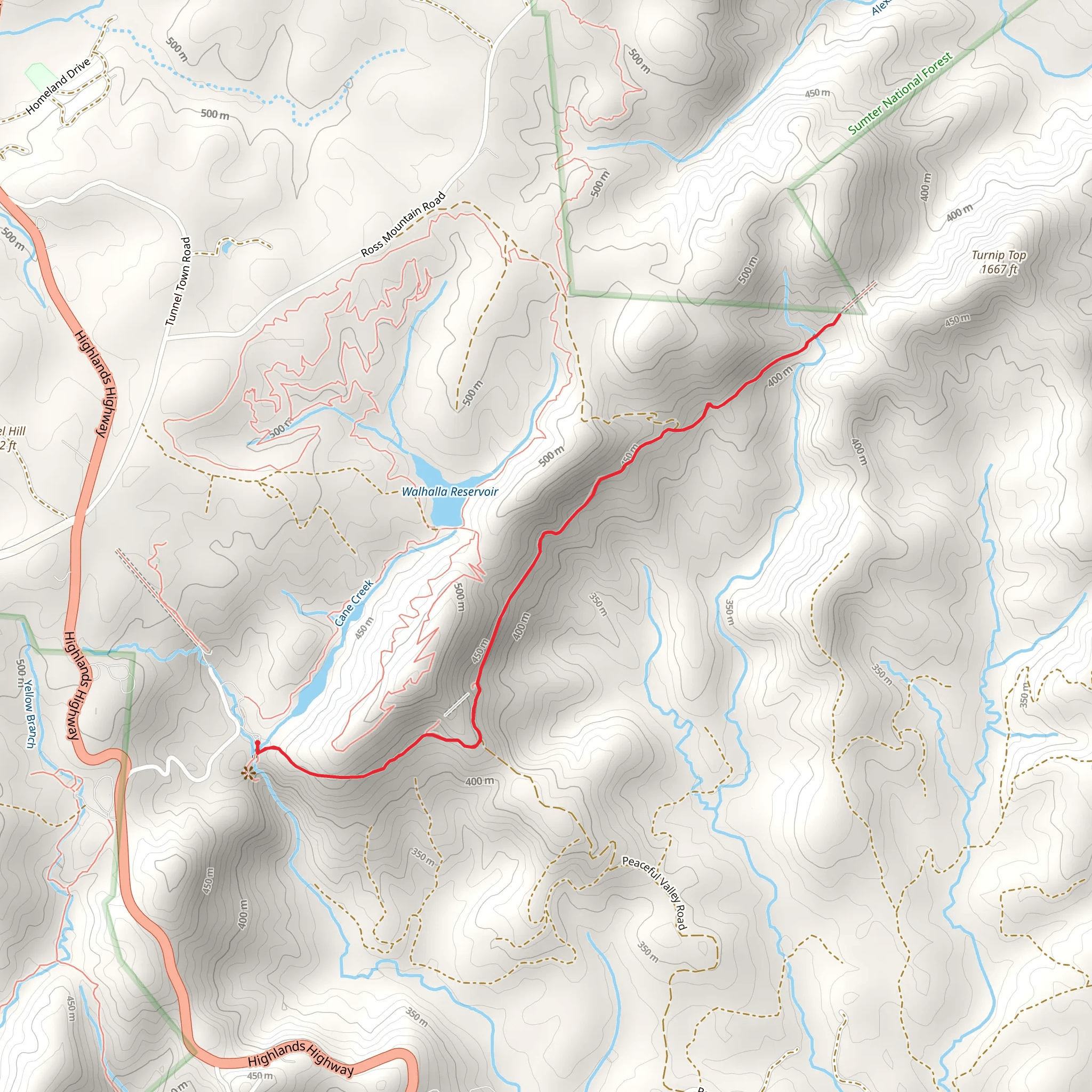 Blue Ridge Railroad Historical Trail mobile static map