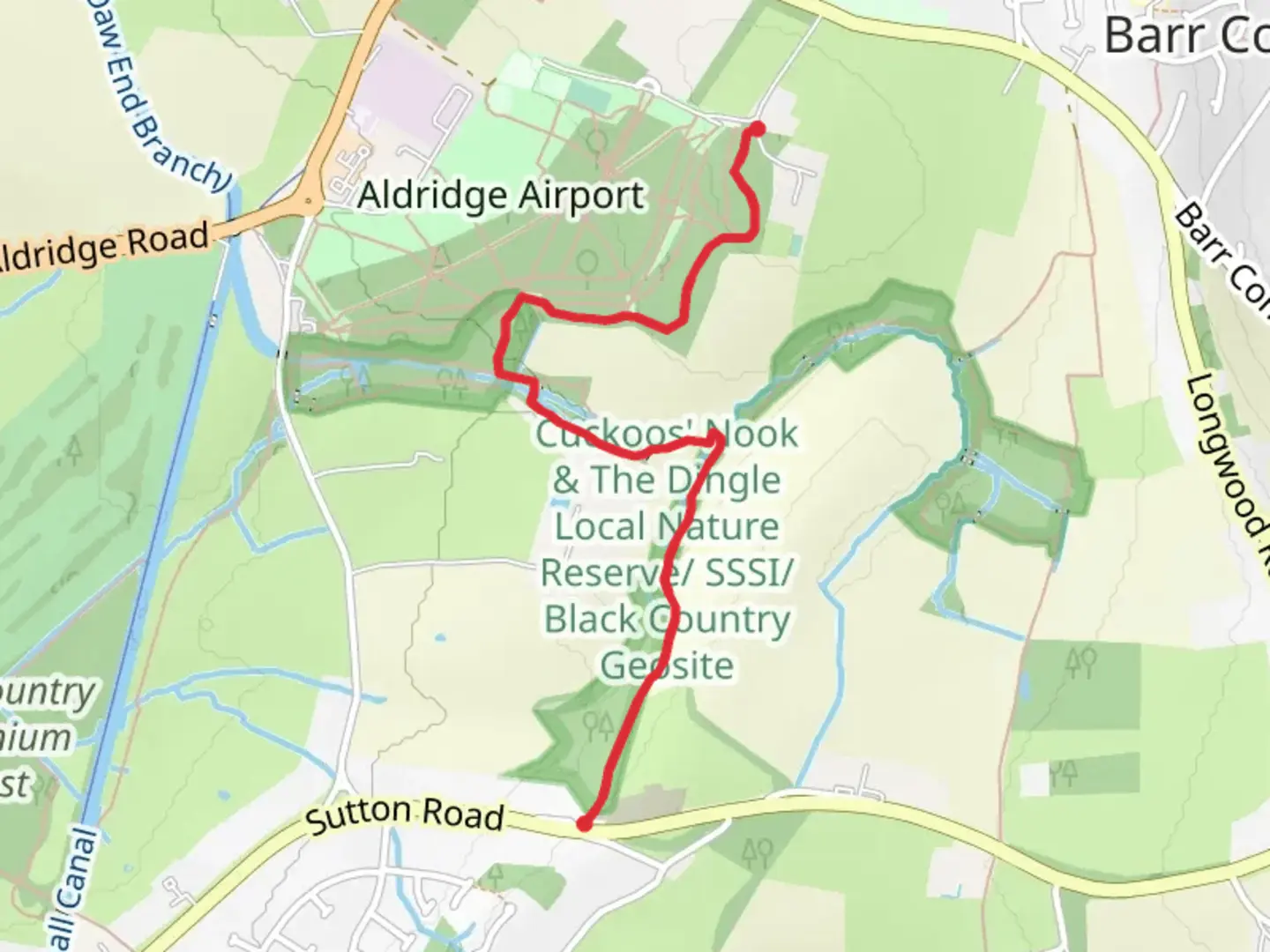 An image depicting the trail The Dingle Walk and its surrounding area.