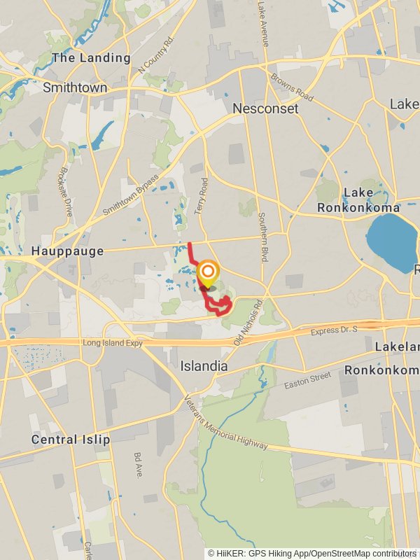 Hidden Pond Park Loop mobile static map